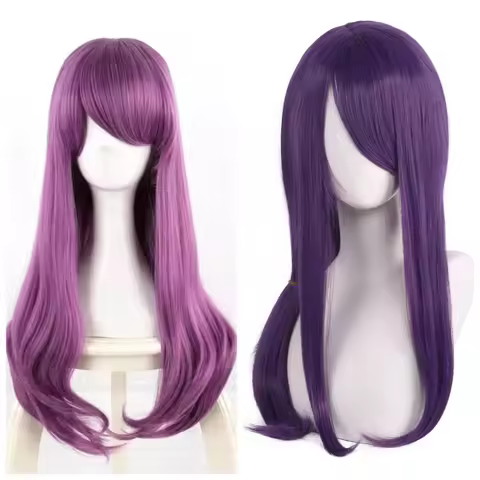 Anime Cosplay Kamishiro Rize Cosplay Wig 70cm Purple Rize Kamishiro Wigs Heat Resistant Synthetic Ha