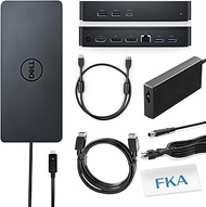 FKA Docking Station Bundle for Dell D6000S Equipped with USB-C/USB-A PowerShare Options, Connect Upt