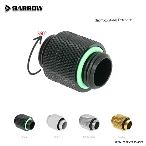 BARROW G1/4 Extender Fitting Rotary 360 Degree Rotary Connectors Male to Male Computer Accessories f