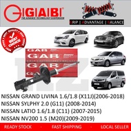 100% GAB SUPER FRONT ABSORBER / REAR ABSORBER - NISSAN GRAND LIVINA X11J / SYLPHY G11/ LATIO C11
