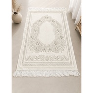 Muji-Inspired Turkish Prayer Mat - AYDIN Brand | Soft Velvet Sejadah (Made in Turkey)
