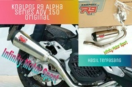 KNALPOT R9 ALPHA SERIES KNALPOT R9 ADV ALPHA SERIES HONDA ADV 150