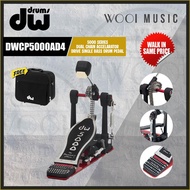 DW DWCP5000AD4 5000 Series Dual-Chain Accelerator Drive System Single Bass Drum Pedal with Bag