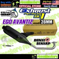 ESPADA Back Pressure BP1 Yamaha EGO AVANTIZ Racing Exhaust Pipe 28MM Cutting Standard Ekzos Muffler 