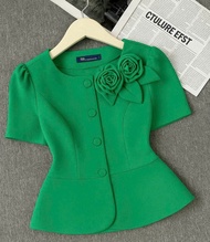 ÁO KIỂU CÔNG SỞ ĐINH HOA DỄ THƯƠNG N77( Shop có nhận may đồng phục)