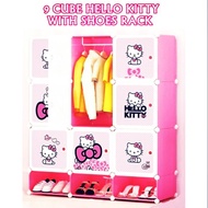 9 CUBE DIY WARDROBE WITH SHOE RACK