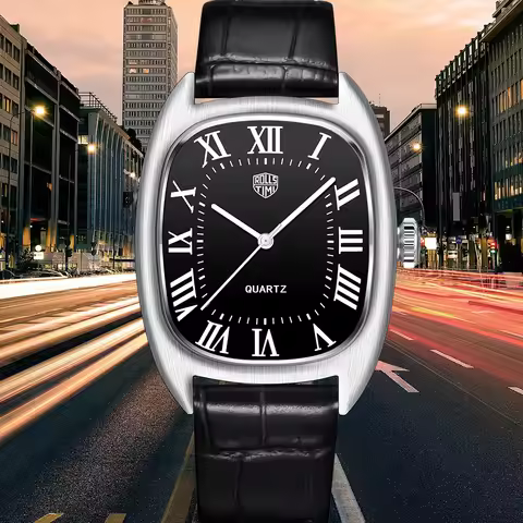 RollsTimi 2026 New Men's Watches Top Brand Luxury Oval Quartz Watch For Men Fashion Watch Man Waterp