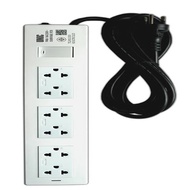 รางปลั๊กไฟ 6ช่อง1สวิตซ์ 3 เมตร 3500W 16A P406-1 ยูนิค N