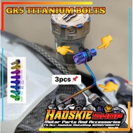 REAL TITANIUM GR5 FLUID TANK BRACKET & BOLTS (3pcs) GR5 Screw