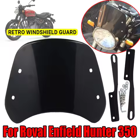 For RoyalEnfield Royal Enfield Hunter 350 Motorcycle Accessories Retro Windscreen Windshield Wind Sc