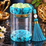 Turquoise Blue Pattern Caliber Caliber Caliber Caliber 60 with Three-Dimensional Dragon Spring