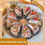 100Pcs Triangle Cake Box Single Slice Cake Container Box For Cake 【6/8Inch】