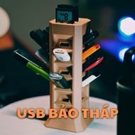 USB stupa - USB storage tower, large memory card, small memory card, memory card reader