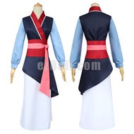 Mulan Cosplay Dress Heroine Hua Mulan Princess Dress Costume For Adult Blue Mulan Costume