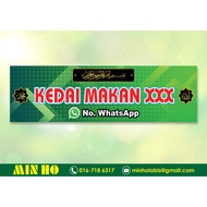 Banner Kedai Makan (Custom Design) FREE EDIT