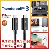 Thunderbolt 3 to Thunderbolt 3 Display Cable 40GB Video, Audio Charging 100W for Macbook iMac, Mac s