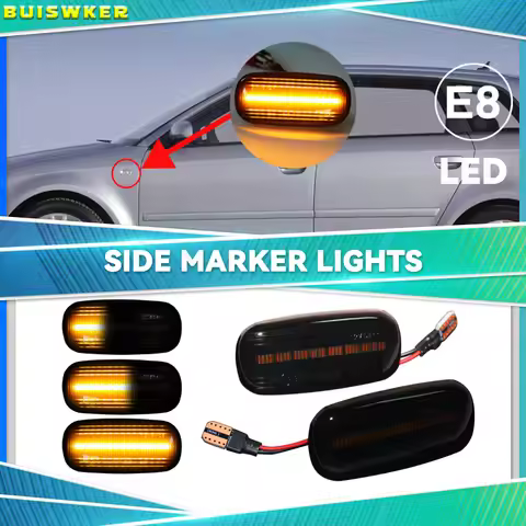 For Audi A3 S3 8P A4 S4 RS4 B6 B7 B8 A6 S6 RS6 C5 C6 05-08 Super LED Front Fender Side Marker Turn S