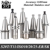 Stainless Steel High Accurany 0.001mm ISO20 ER16 ISO25 ER20MS SK10 ISO10 Collet Chuck Toolholders En