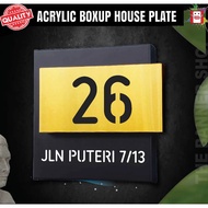 3D Box Up Acrylic Door Plate - Acrylic Box up Tanda Rumah Custom - 立体3D家用门牌定制用