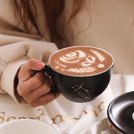 Brown Human Twelve Constellation European Coffee Cup Set Creative Matte Latte Cup Latte Cup Tea Cup 