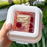 Burger Box 6 Inches Plastic Minimalist Cake With 50 Windows