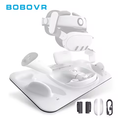 BOBOVR D3 Charging Dock For Quest 3 VR Accessories Wireless Charging Station Stand for Quest 3 Contr