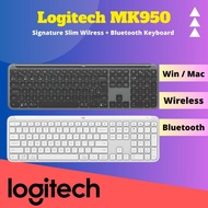 Logitech K950 Signature Slim Wireless Keyboard, Sleek Design, Switch Typing Between Devices, Quiet T