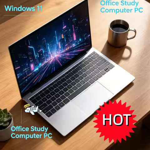 14.1 Inch Business Ultra Portable Laptop 2026 Win11 DDR4 16GB/32GB RAM 2TB SSD Slim Office Notebook 