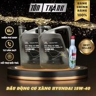 [ Combo bảo dưỡng ] 2 Bình Nhớt HYUNDAI 15W40 Chuyên Dùng Cho Động Cơ Xăng + Súc Động Cơ Castrol