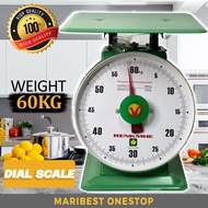 60KG RENKMHE Scale Penimbang Berat Timbang Berat Dial Scale Penimbang Berat Spring Scale Spring Peni