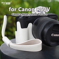 TC for Canon EOS R50V Camera Protective Case Camera Half Case Base Cover Pouch Bag with Shoulder Str