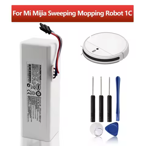 New Replacement Battery P1904-4S1P-MM For Xiaomi Mijia Mi Sweeping Mopping Robot Vacuum Cleaner 1C 3