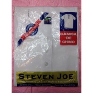 Steven Joe Camisa De Chino (S) White Short Sleeve T-Shirt for Men