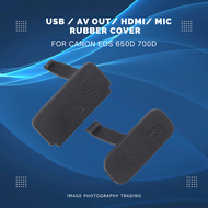 USB / AV OUT/ HDMI/ MIC Rubber Door Cover For Canon EOS 650D 700D Camera