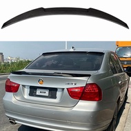 Black/Carbon Fiber  E90 Car Rear Trunk Lip Spoiler Wing Lip M4 Style Rear Wing Spoiler For BMW E90 3