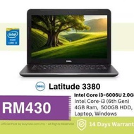 Laptop best price Dell Latitude 3380 i3 6th Generation Laptop Refurbished ) I3 - 6th Gen / 4GB - 8GB
