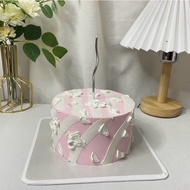 Fake cake model for photography, filming, and photography props with free candle 14x8cm CODE 236
