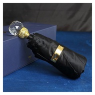 Travel Umbrella Umbrellas for Rain Umbrella Portable Creative Sun Umbrella Luxury Crystal Five Foldi