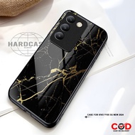 HS33 Case Vivo Y100 5G IDN New 2024 - Softcase Glass Kaca -  Hardcase 2D Glossy - Case Handphone Pel