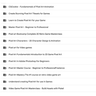 13 Video Courses For Make Pixel Game - Pixel Art For Game - Learn Game Making With Pixel Art Style