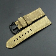 Handmade อิตาเลี่ยน PAM Vintage ของแท้ หนัง สายนาฬิกาเหมาะสําหรับ Panerai Calfskin สายคล้อง อินเทอร์