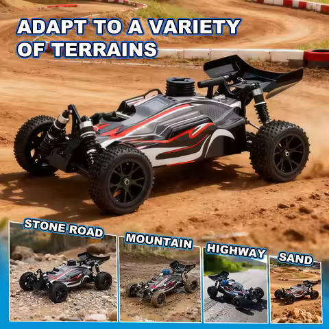 VRX Racing RH1007 Spirit N2 1/10 Scale 4WD Nitro RC Buggy with vx.18 Pull-Start Engine and Two-Speed