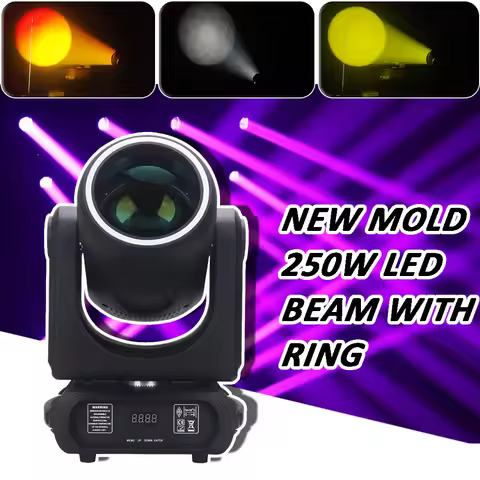 YUER 250W LED Moving Head Light With Beam+Spot+Frost+Focusing+Rainbow 12+6 Rotating Prism Effect Sta