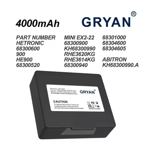 GRYAN Crane Remote Control 4000mAh Battery For Mini EX2-22 Abitron KH68300990.A Hetronic 68300600 68