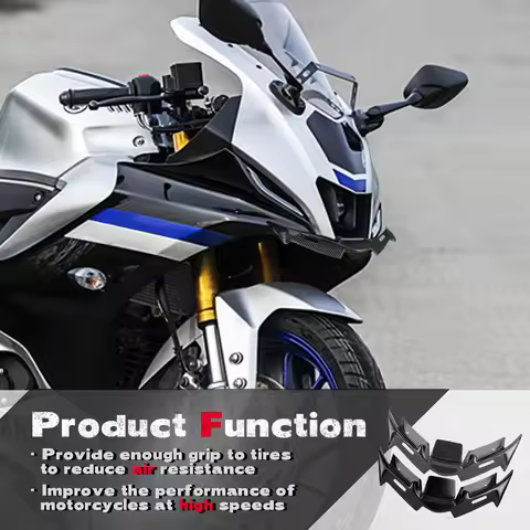 Winglet For Yamaha R15 V4 2022 Motorcycle Front Panel Winglet Fairing Fairing Wing Cover Motorcycle 