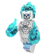 Compatible with LEGO brick minifigures Ghost Rider Skeleton Soul Motorcycle Hell Horse Assembly Iron Man Marvel