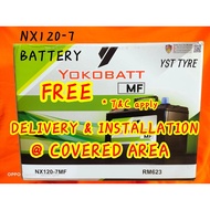 NX120-7 / NX120-7L / N70Z / N70ZL YOKOBATT MF BATTERY Car Battery Bateri Kereta