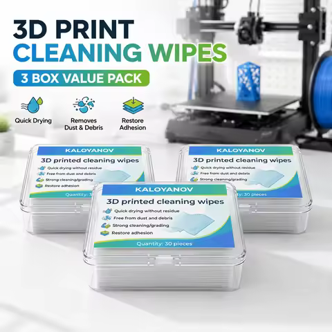 3D Printer Bed Cleaning Wipes 30PCS Quick-Drying Lint-Free Surface Cleaner for FDM/SLA Restoration o