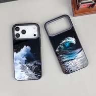 Sea Wave Magnetic Phone case iPhone 17 16 15 14 PLUS 13 pro max Protective Cover IP 17AIR 15PLUS Sho