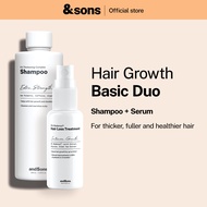 andSons Hair Growth Basic Duo (Shampoo + Redensyl Serum) | Anti Hair Loss Stimulates Scalp & Boosts